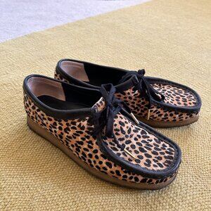 Clarks Originals Wallabee Boots Leopard Print Cowhair 10